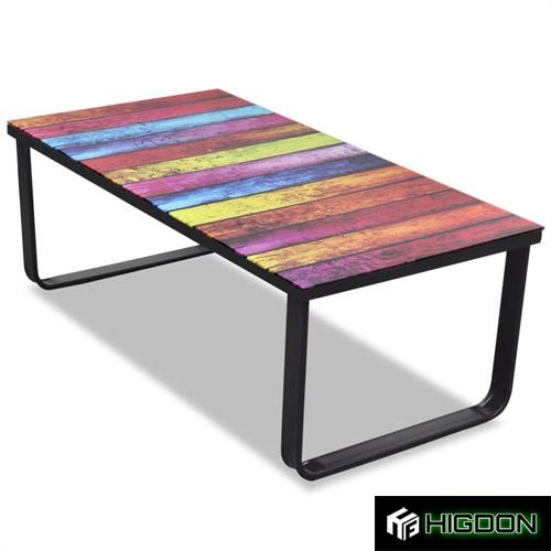 Rectangle modern glass coffee table