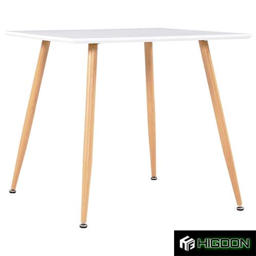 Modern square white dining table
