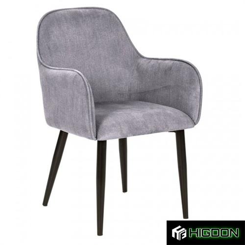Comfortable fabric dining armchair