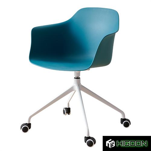  Rotatable Office Chair with a PP Material Seat and Metal Base